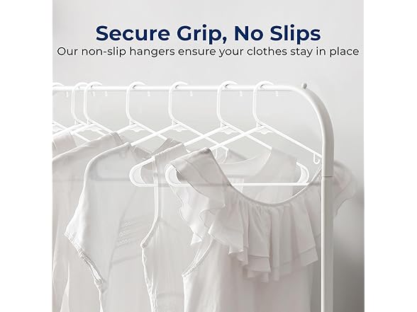 SereneLife 50 Pack Plastic Hangers