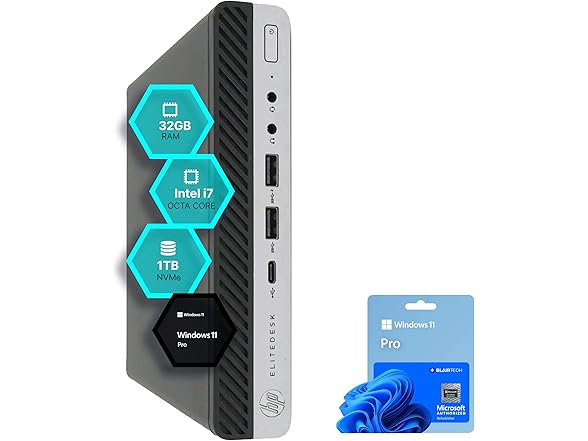 HP EliteDesk 800 G5 Mini PC i7 32GB 1TB