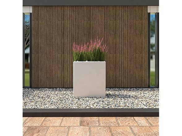 LeisureMod TP28W Thistle Planter White