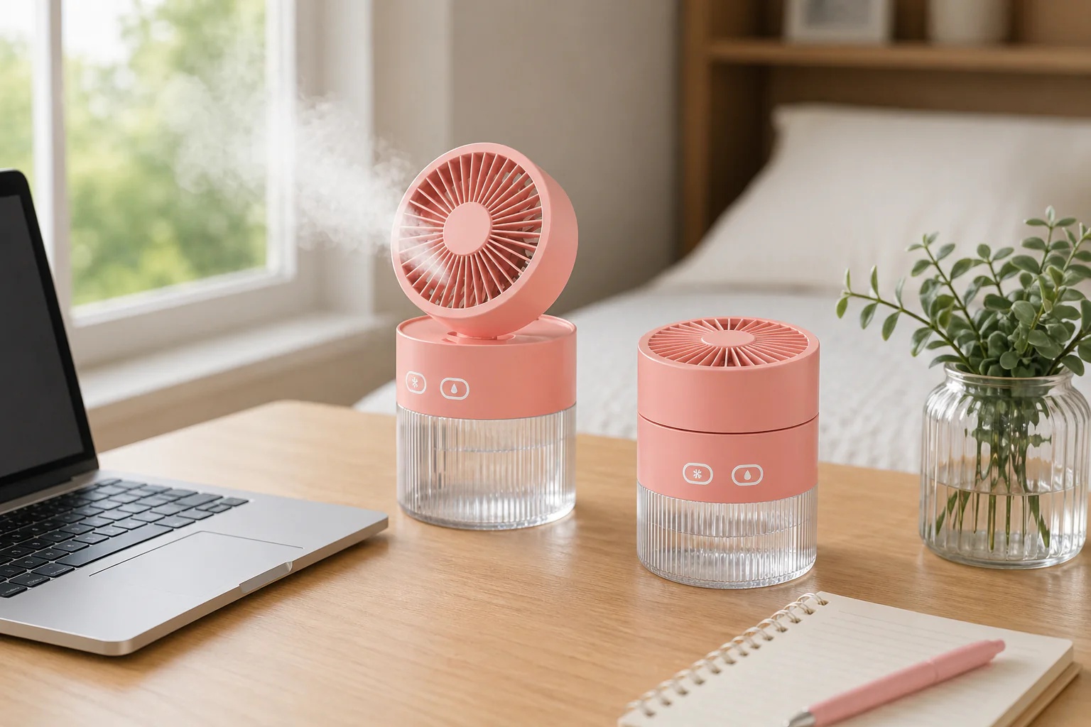 Mist Cooling Fan Compact Desktop Fan - Gallery 16