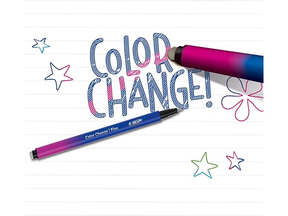 BIC Intensity 12-Pack Color Change 0.4mm Fine Tip Felt Pen