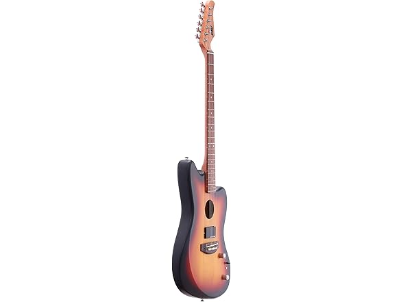IYV 6 String Semi Hollow Electric Acoustic Guitar