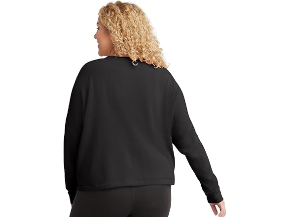 Hanes Women Originals Fleece Crop Sweatshirt