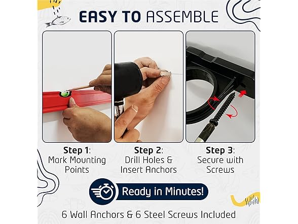 Rush Creek Creations, Ceiling Fishing Rod Holder for 6 Rods