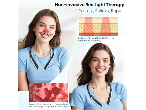 YOEYOU Red Light Therapy for Nose & Ears