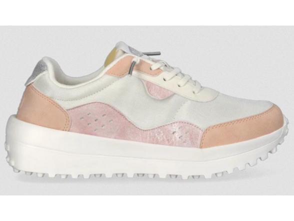 Peach/White