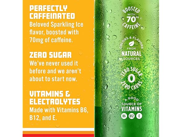 1CT Sparkling Ice Caffeine, Citrus Twist Sparkling