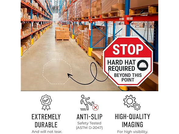 Stop Hard Hat Required Beyond This Point