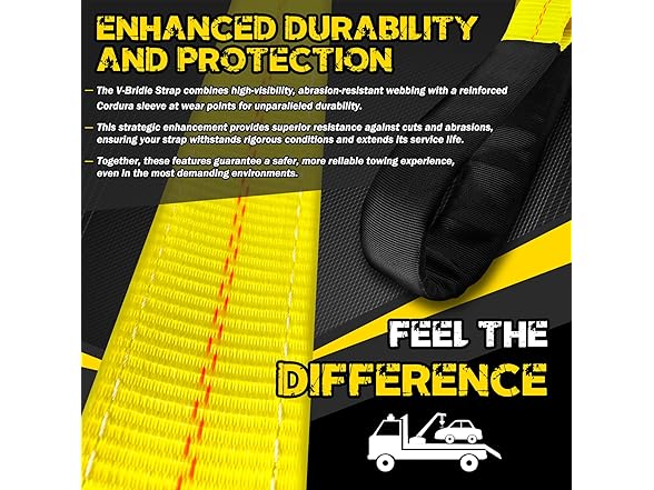 V-Bridle Tow Strap 2" x 6'