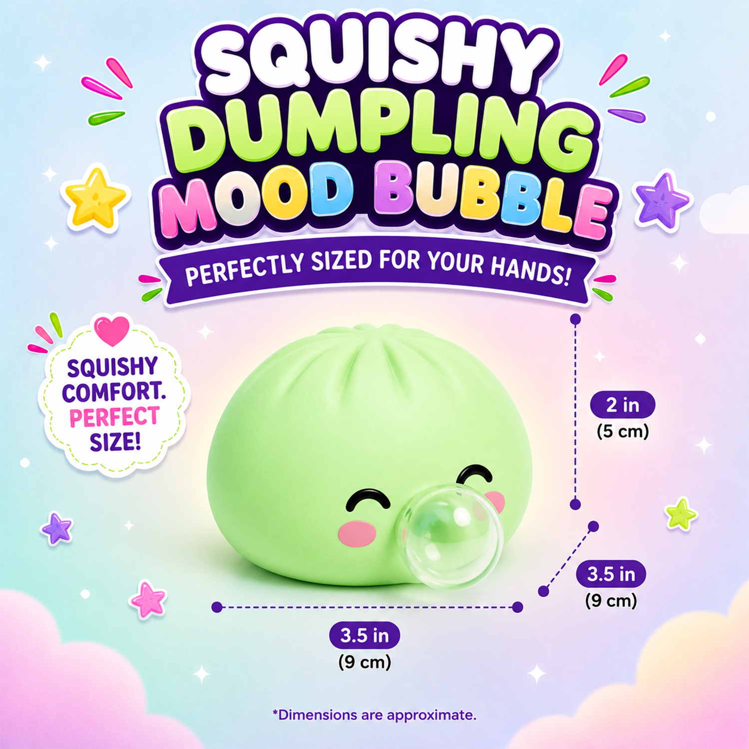 Twilight Squishy Sensory Toys Dum Mood Bubble - Gallery 11