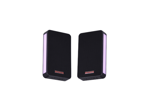 Aura Light Up Wall Mounted Speaker 2PK