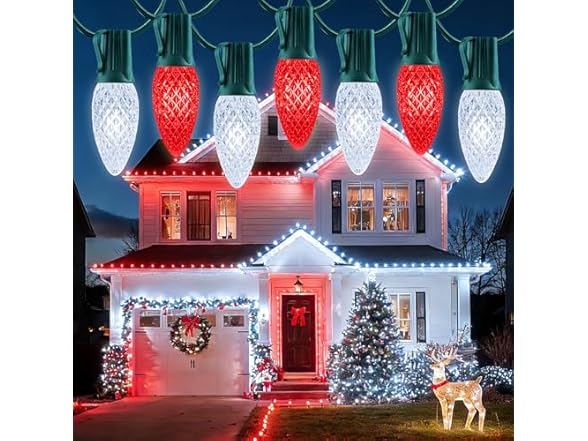 Brightown C9 Outdoor Christmas Lights, 100ft
