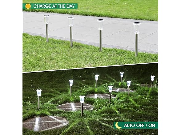 15 Pack Solar Stake Lights for Pathway