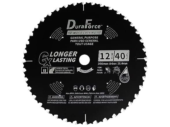 DuraForce12 Inch 40 Tooth Blade