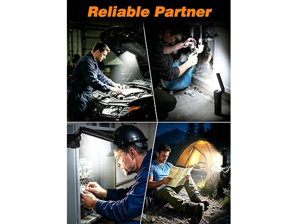 CuLiDing Rechargeable LED Work Light 2Pk