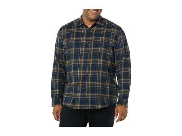 Brown Dark Navy Plaid