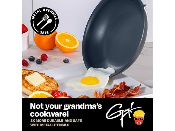 Guy Fieri's Flavortown Laser Titanium 12-Piece Cookware Set