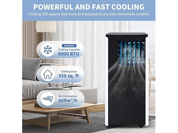 DENBIG 8000 BTU/ 350 sqft DENBIG Portable Air Conditioner
