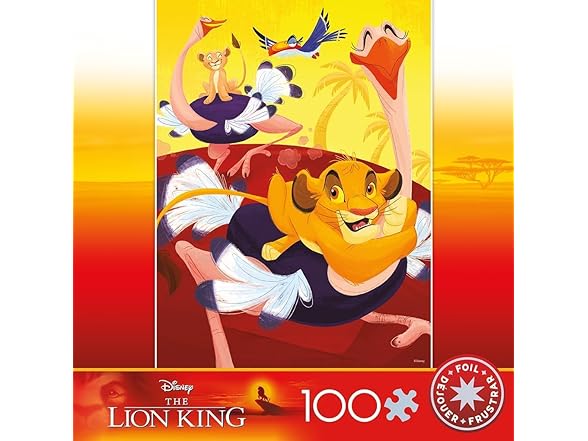 Ceaco Ostrich Race Foil 100PC Puzzle