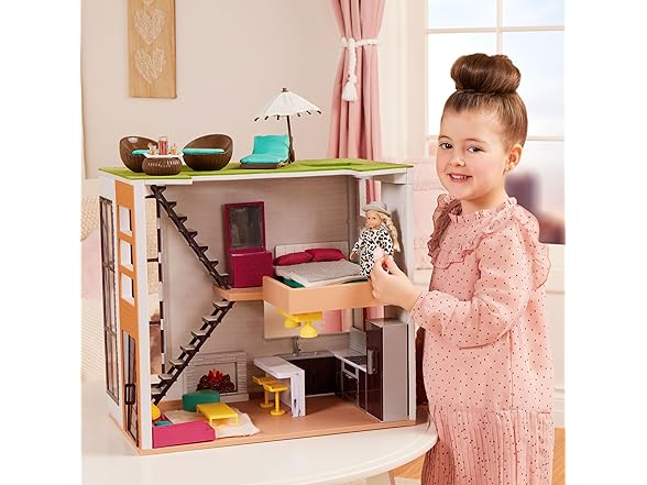 Lori Dolls – Living Room, Kitchen, Bedroom, Outdoor Patio Loft