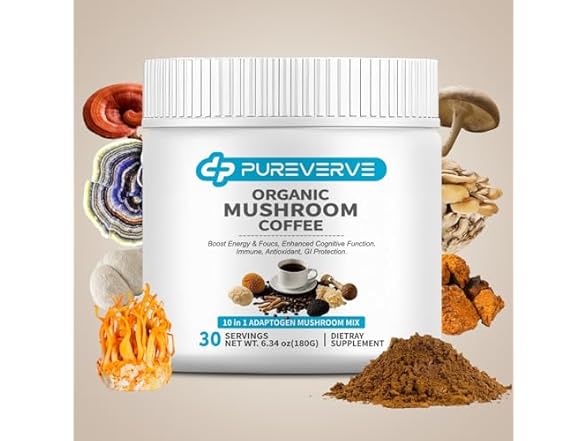Pureverve Mushroom Coffee 30 Servings