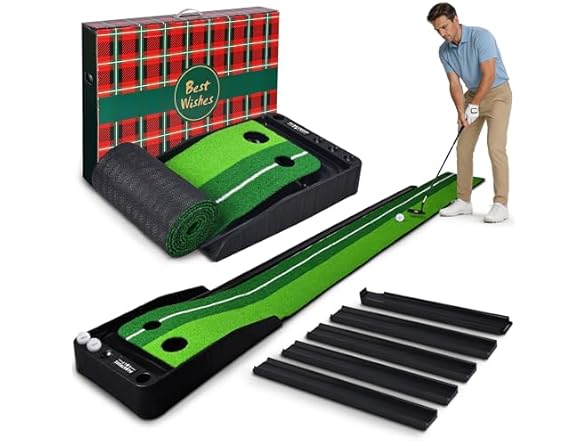 Automatic Ball Return Golf Putting Mat
