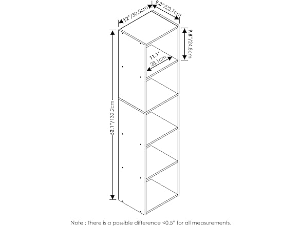 Furinno Luder Bookcase / Book / Storage,