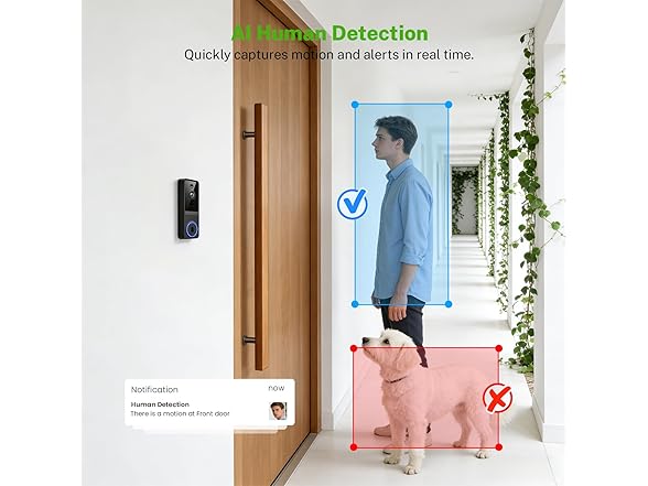 ByteBlaz 1080p Wireless Video Doorbell Camera