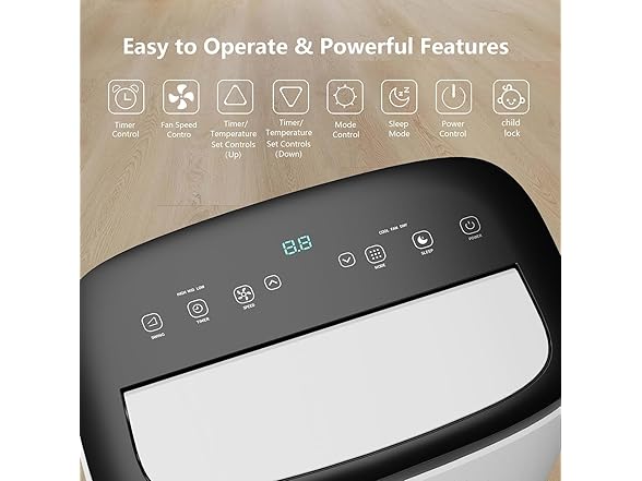 GAOMON 14000 BTU Portable Air Conditioner, 4-In