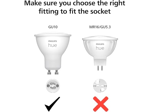 Philips Hue PHI-HUE-BT-WT-GU10-V4-450LM-2P