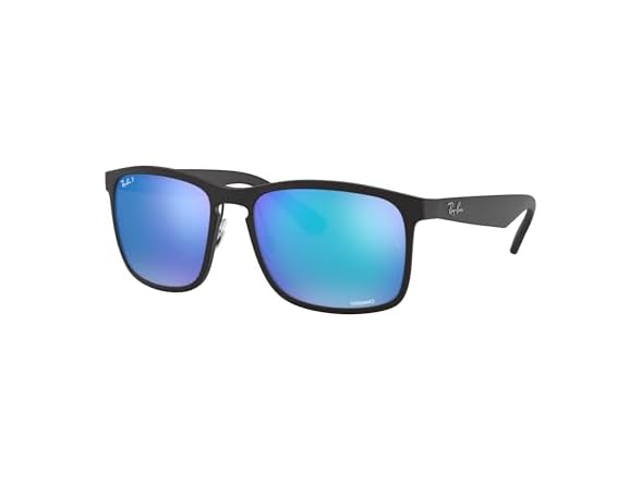 MATTE BLACK/GREEN MIRROR BLUE POLICARBONATE POLARIZED
