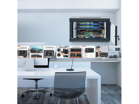6U Wall Mount Network Server Cabinet, 15.5''