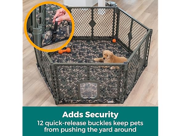 MyPet SecureMat Hexagon Pet Mat, Camo