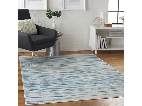 Nourison Jubilant Blue Rug 6x9