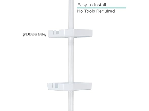 Bath Bliss 4 Tier Corner Shower Caddy