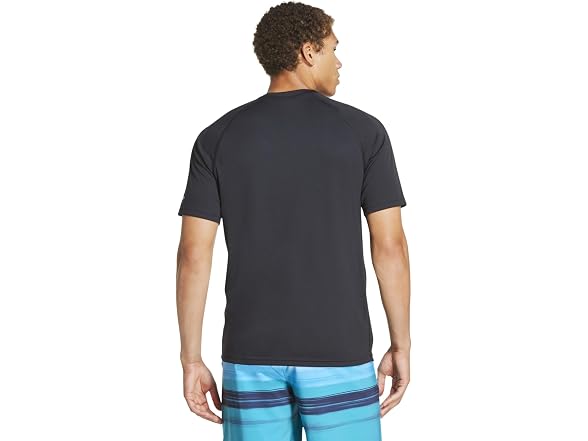 Speedo Regular-Fit Swim Shirt, Black (S)