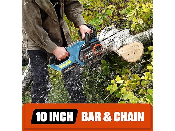 0.73 HP 10" SENIX Cordeless Chainsaw 
