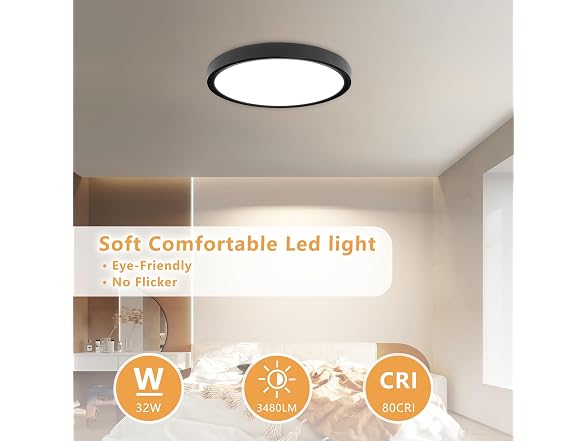 4-Pack Slim LED Ceiling Light 32W CCT