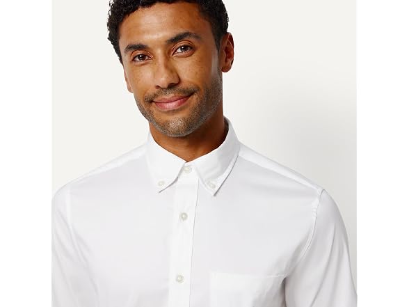 Amazon Essentials Men Slim Stretch Wrinkle Shirt