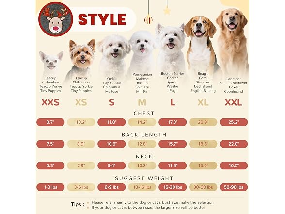 Christmas Sweaters for Dogs Reindeer Dog Fle