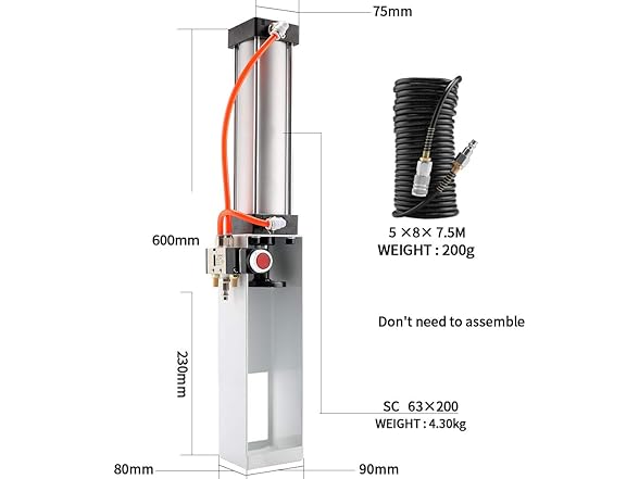Super Leader Pneumatic Cylinder Aluminum Can Crusher
