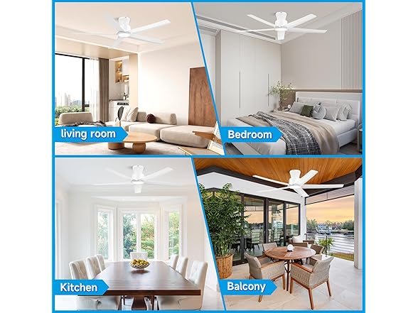 ocioc 52in Smart Ceiling Fan Alexa