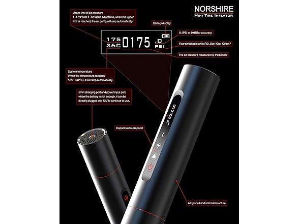 NORSHIRE Tire Inflator Air Compressor