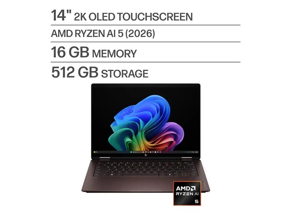 HP OmniBook X Flip 14" Touch Ryzen AI 5 430 Laptop