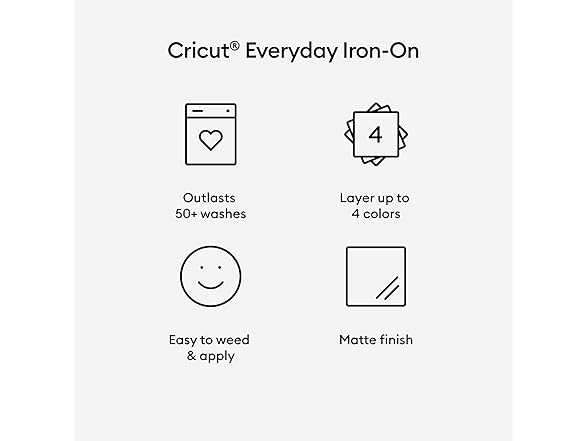 Cricut Everyday Iron On- Rose Gold, 2ft