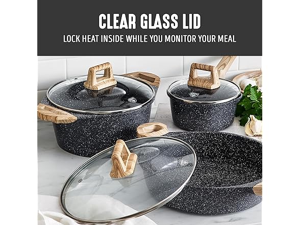 GreenLife 8 Piece Ceramic Nonstick Cookware Set