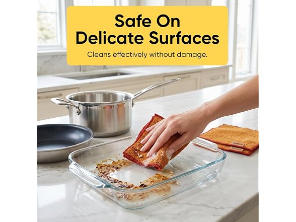 Superio Scouring Pads Non Scratch Dish 6 Pack