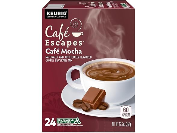 24ct Café Escapes Café Mocha, K-Cups