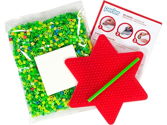 Perler Perler 3D Christmas Tree Fuse Bead Craft Kit, 8.75