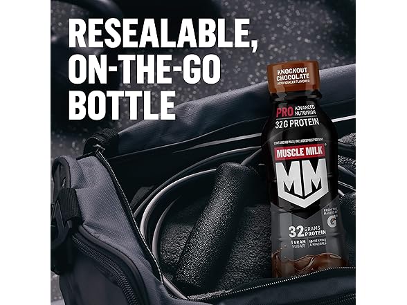 12Pk Muscle Milk Pro Series Protein Shake, Chocolate